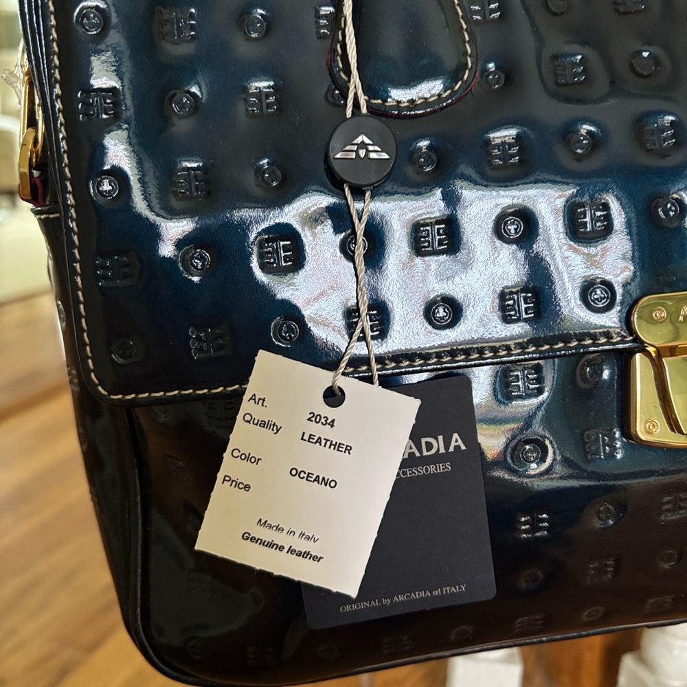 Arcadia Oceano Patent Leather Bag - Picture 11 of 12